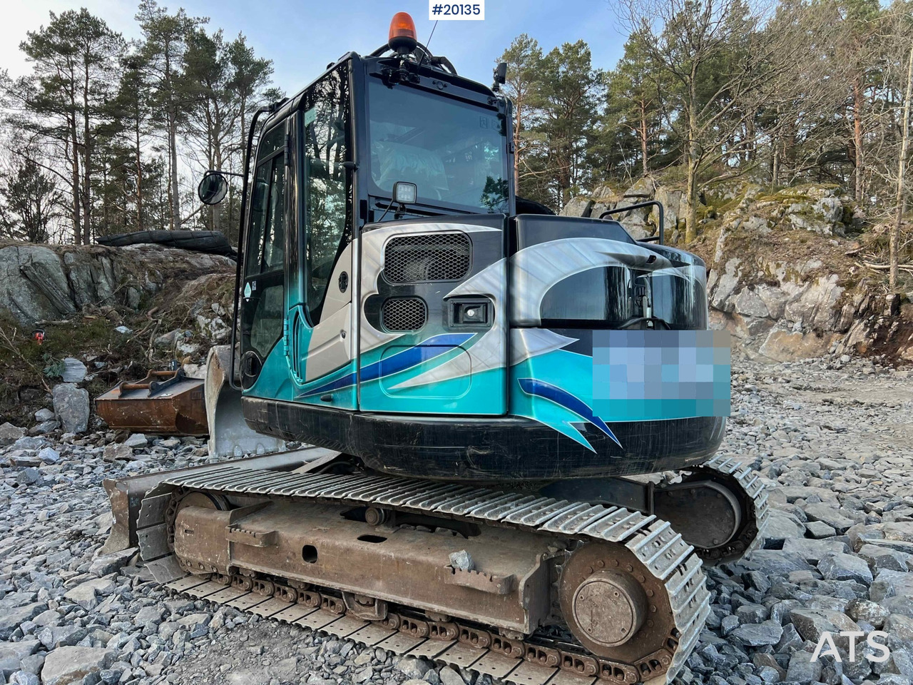 Hitachi zx85us-6 gravemaskin m/ graveskuffe, hydraulisk pusseskuffe, klype - Graafmachine: afbeelding 4 Hitachi zx85us-6 gravemaskin m/ graveskuffe, hydraulisk pusseskuffe, klype - Graafmachine: afbeelding 4
