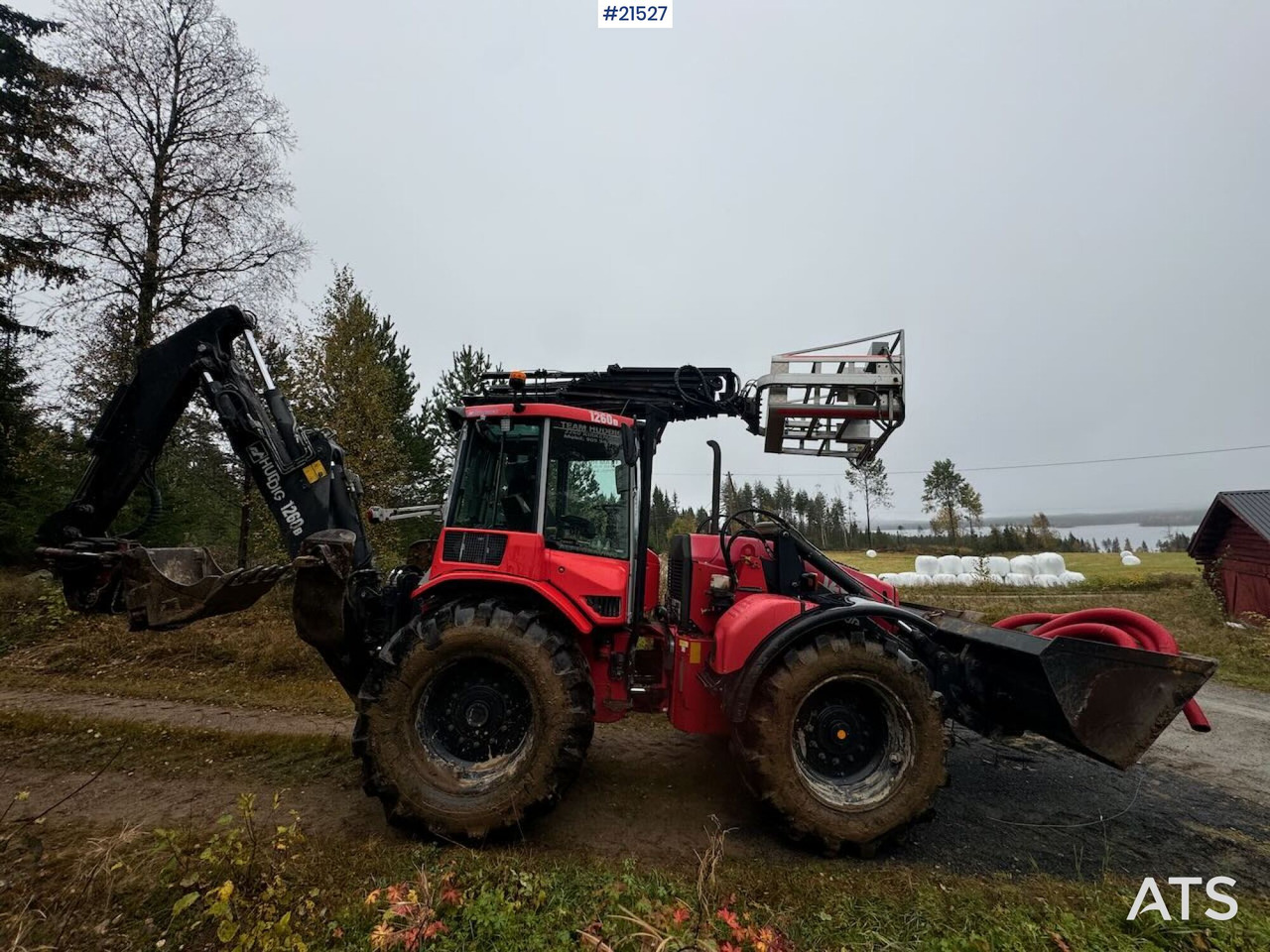 Graaflaadmachine Huddig 1260B Traktorgraver m/ Huddig 2000 lift, tilt og pusseskuffe: afbeelding 7 Graaflaadmachine Huddig 1260B Traktorgraver m/ Huddig 2000 lift, tilt og pusseskuffe: afbeelding 7
