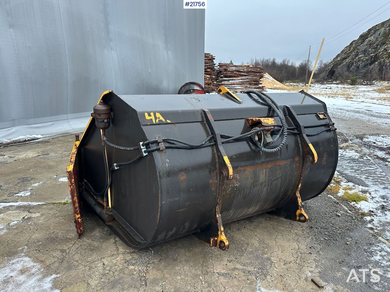 Klappvingeskuffe til hjullaster - Voorladerbak: afbeelding 5 Klappvingeskuffe til hjullaster - Voorladerbak: afbeelding 5