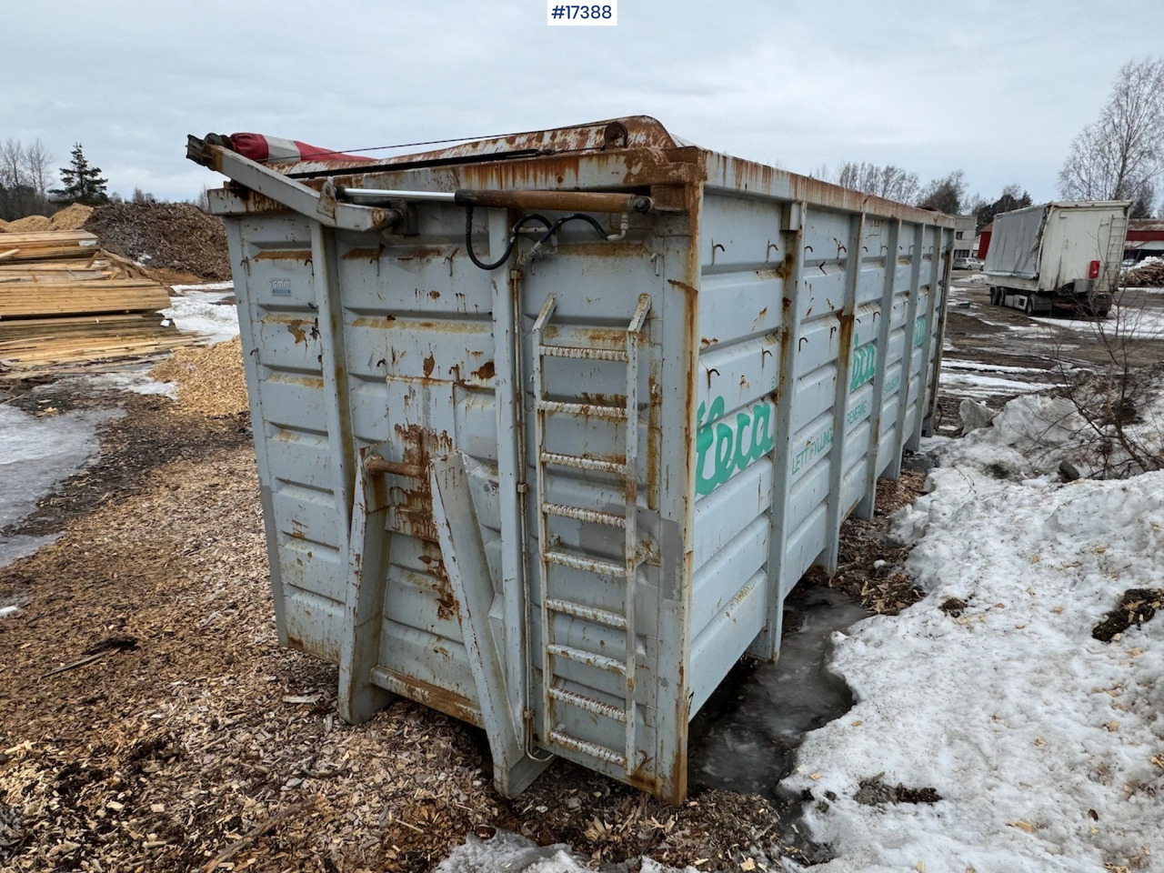 Krokcontainer m/ hydraulisk rullepresenning - Haakarm container: afbeelding 5 Krokcontainer m/ hydraulisk rullepresenning - Haakarm container: afbeelding 5