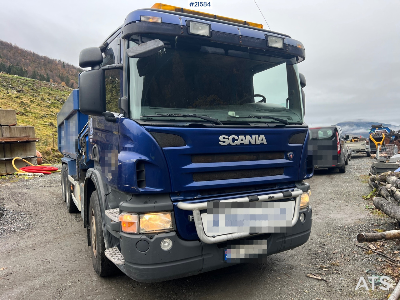 Scania P380 6x2 kranbil m/tipp, m/14t/ og m/Hiab kran - Kraanwagen: afbeelding 4 Scania P380 6x2 kranbil m/tipp, m/14t/ og m/Hiab kran - Kraanwagen: afbeelding 4