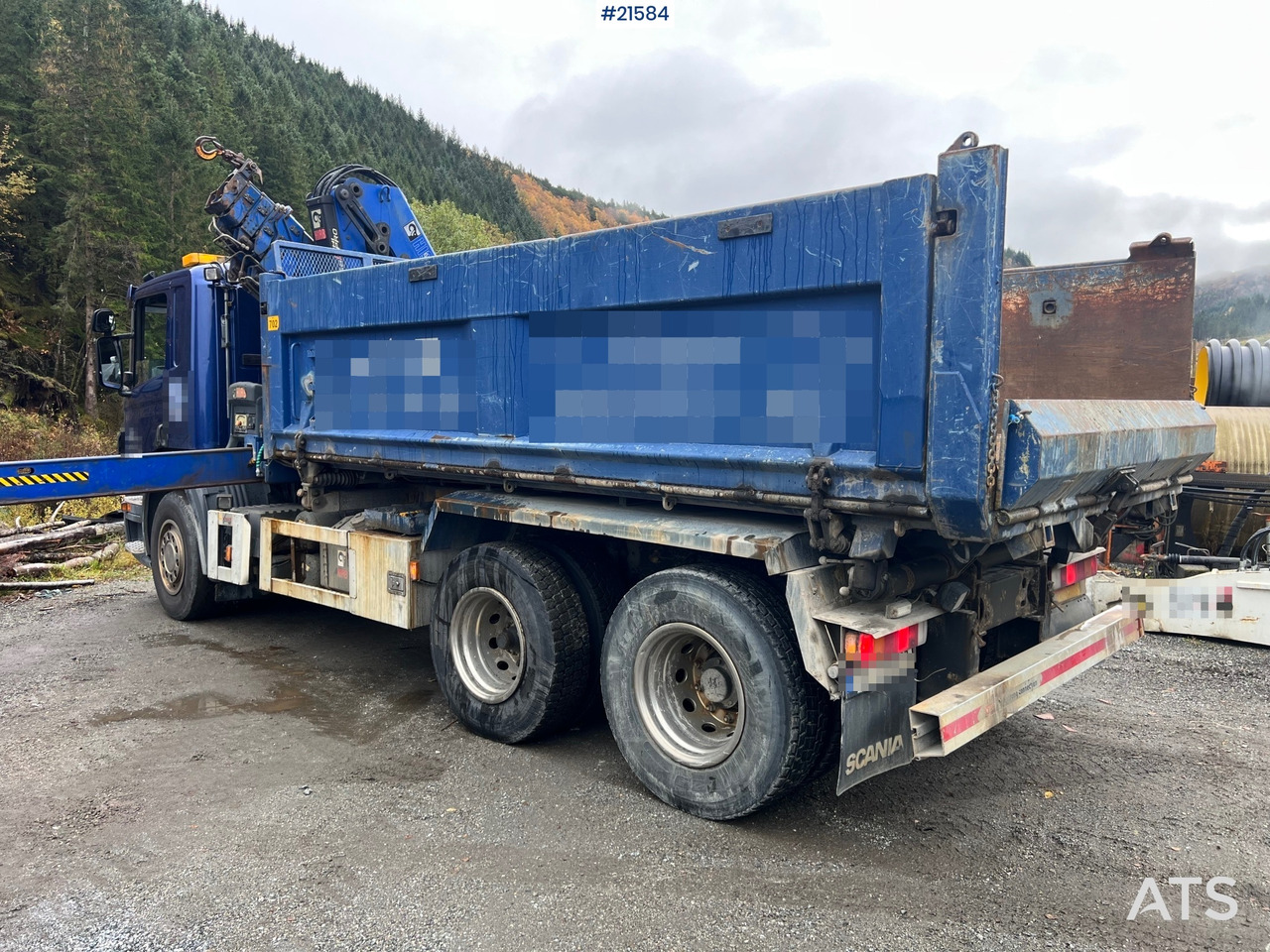 Scania P380 6x2 kranbil m/tipp, m/14t/ og m/Hiab kran - Kraanwagen: afbeelding 5 Scania P380 6x2 kranbil m/tipp, m/14t/ og m/Hiab kran - Kraanwagen: afbeelding 5