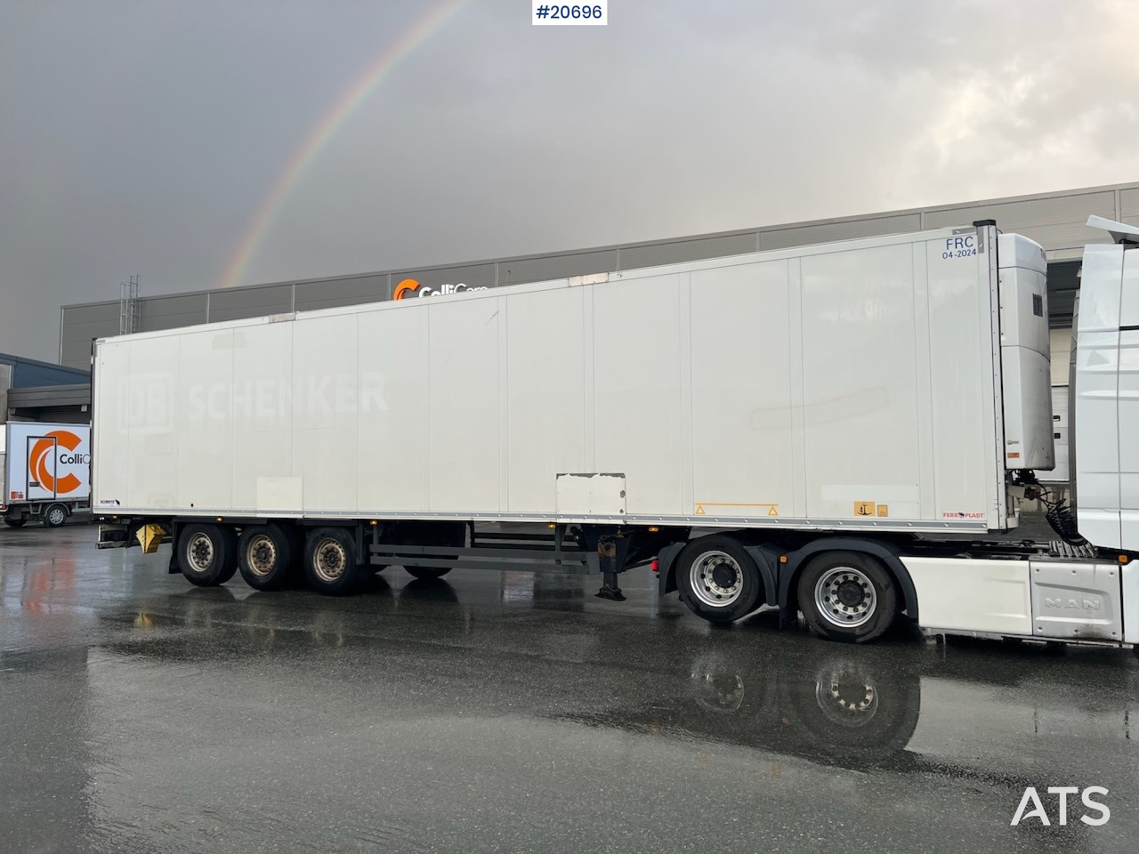 Schmitz thermotralle m/ Ny FRC godkjenning til 6/2028 , bommer, 2 temp soner & ny service - Koelwagen oplegger: afbeelding 2 Schmitz thermotralle m/ Ny FRC godkjenning til 6/2028 , bommer, 2 temp soner & ny service - Koelwagen oplegger: afbeelding 2