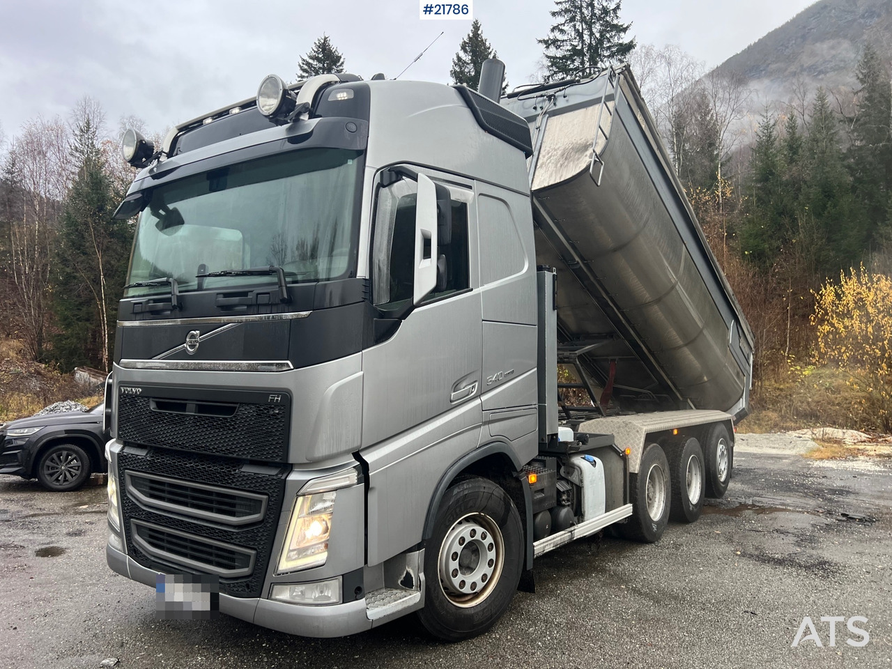 Kipper vrachtwagen Volvo FH540 8x4 asfaltbil m/ mtdk k218 2 akslet asfalthenger: afbeelding 14