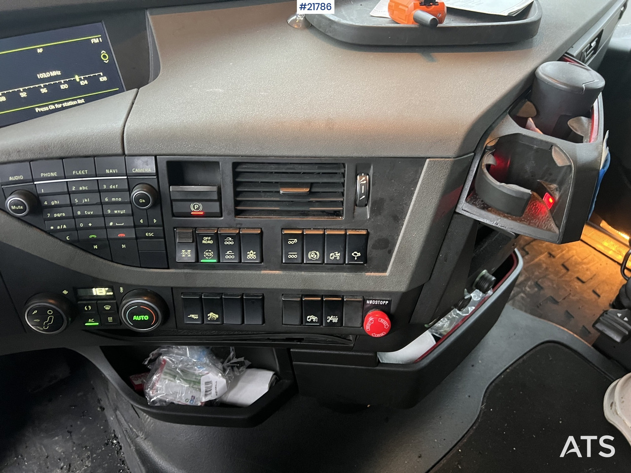 Kipper vrachtwagen Volvo FH540 8x4 asfaltbil m/ mtdk k218 2 akslet asfalthenger: afbeelding 36