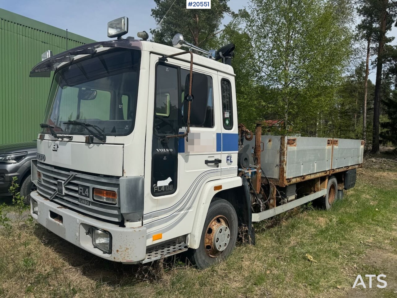 Volvo FL4 - Vrachtwagen met open laadbak, Kraanwagen: afbeelding 1 Volvo FL4 - Vrachtwagen met open laadbak, Kraanwagen: afbeelding 1