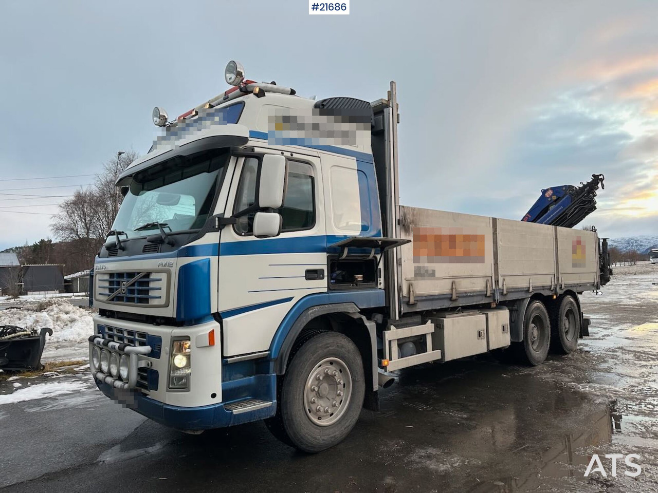 Volvo FM12 Globetrotter 6x4 kranbil m/ bak montert 18 t/m kran og vinsj. SE VIDEO - Kraanwagen: afbeelding 2 Volvo FM12 Globetrotter 6x4 kranbil m/ bak montert 18 t/m kran og vinsj. SE VIDEO - Kraanwagen: afbeelding 2
