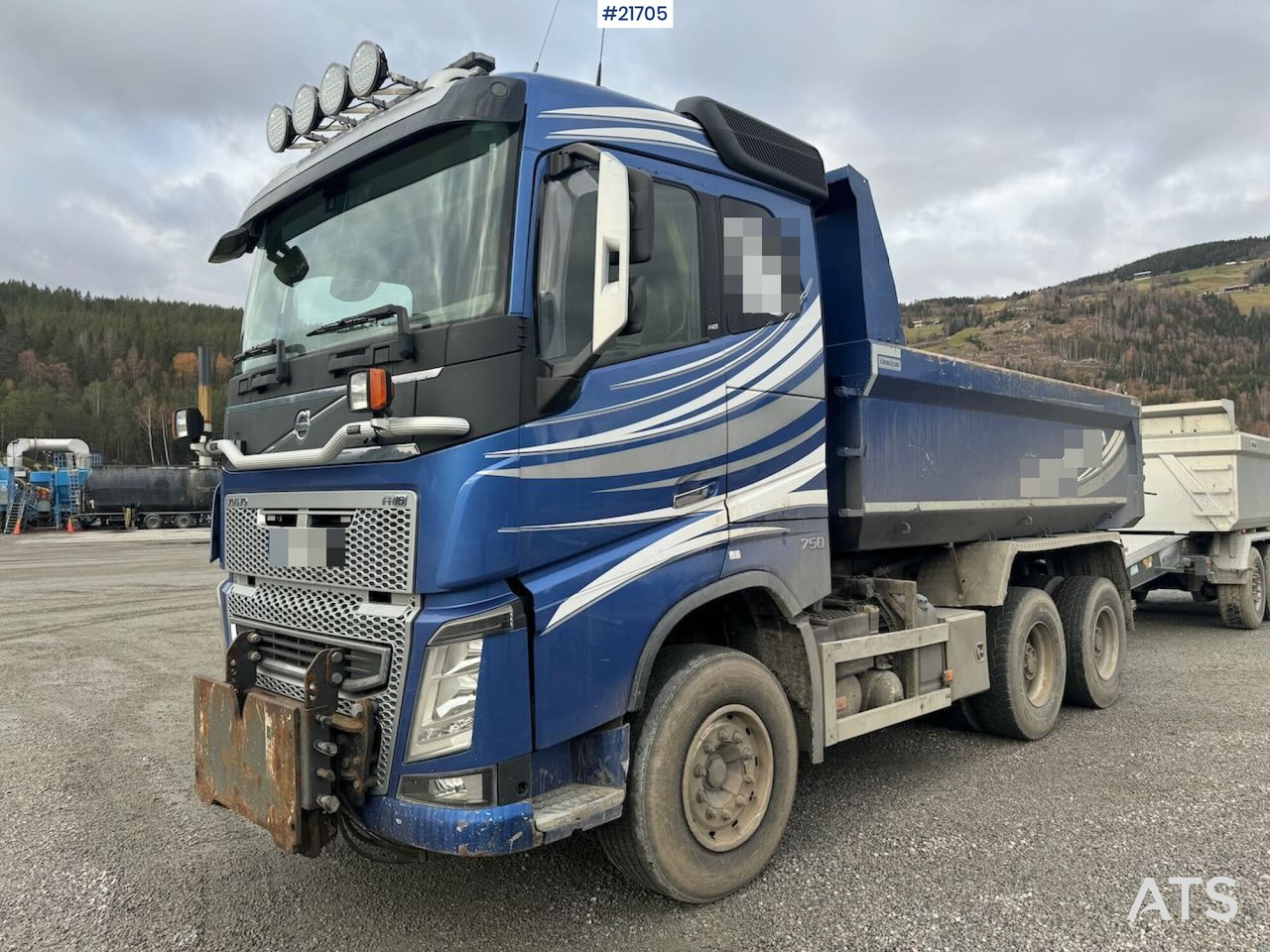 Kipper vrachtwagen Volvo Fh16 6x4 Brøyterigget Tippbil SE VIDEO: afbeelding 32
