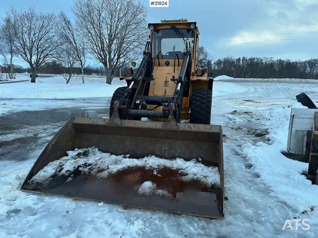 Wiellader Volvo L70 hjullaster med klappvinge, pallegafler og planeringsskuffe: afbeelding 7