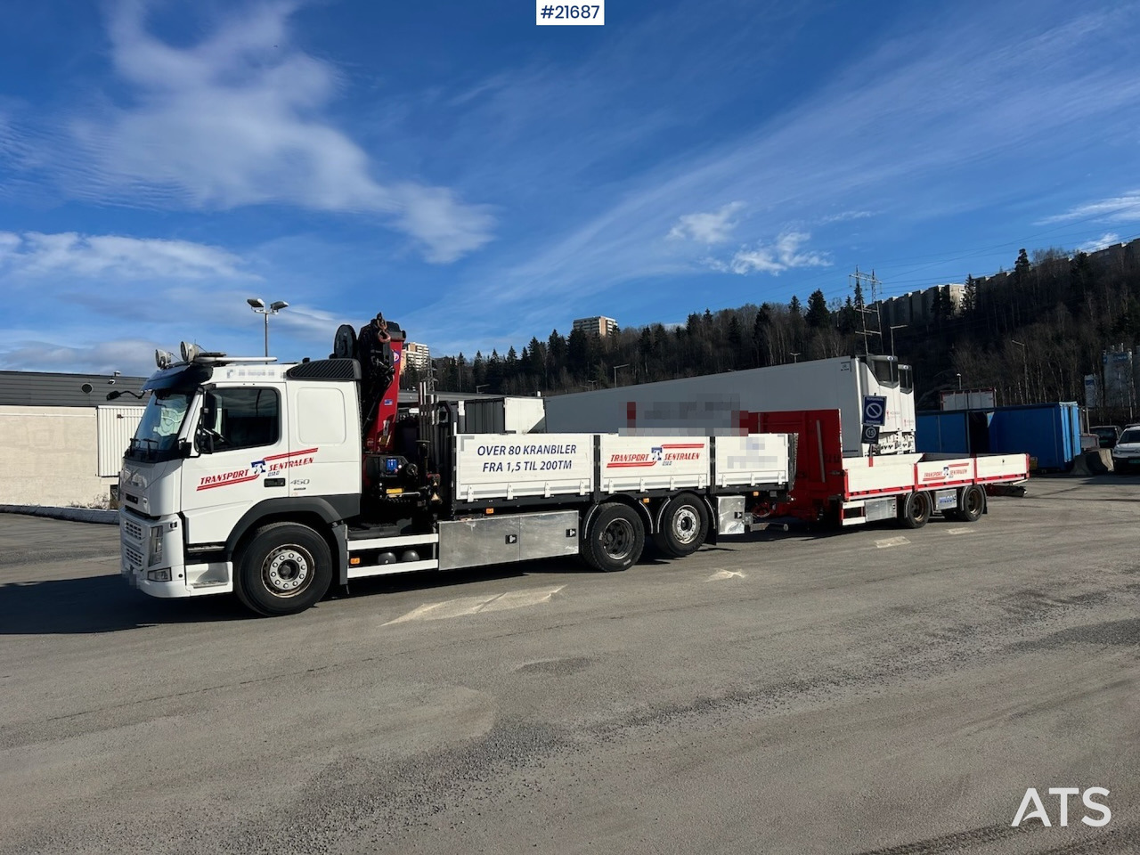 Volvo Volvo FM450 Kranbil m/ 21 t/m HMF kran og Løftelem. 194 000 km! - Kraanwagen: afbeelding 2 Volvo Volvo FM450 Kranbil m/ 21 t/m HMF kran og Løftelem. 194 000 km! - Kraanwagen: afbeelding 2