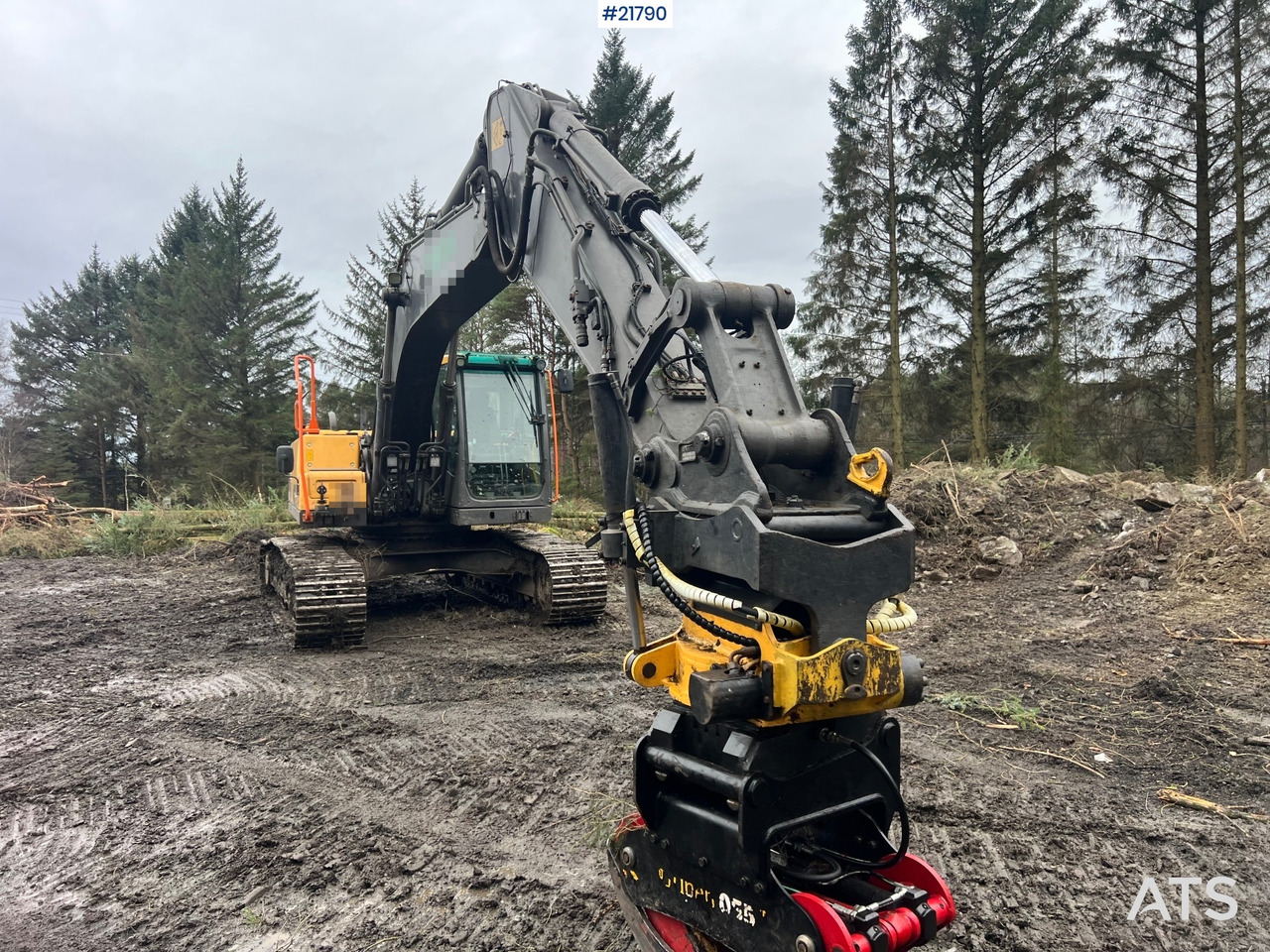 Volvo ec210cl gravemaskin m/ rototilt, pusseskuffe og tannskuffe - Graafmachine: afbeelding 4 Volvo ec210cl gravemaskin m/ rototilt, pusseskuffe og tannskuffe - Graafmachine: afbeelding 4