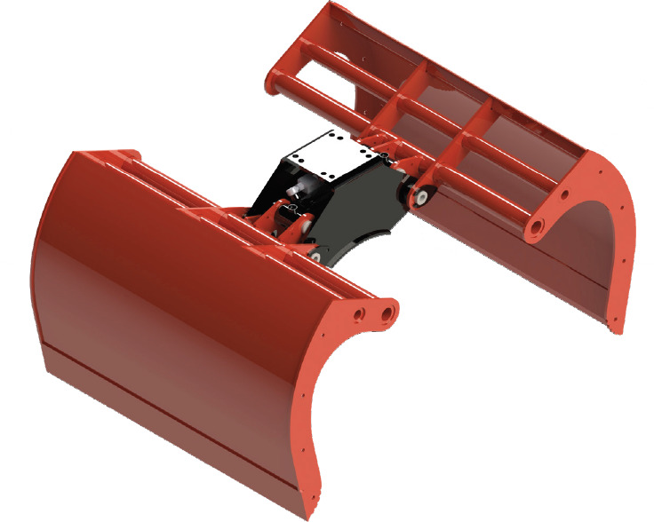 Clamshell bucket  withouth side-walls BV-MR 50 - Overslaggrijper voor Autolaadkraan: afbeelding 1 Clamshell bucket  withouth side-walls BV-MR 50 - Overslaggrijper voor Autolaadkraan: afbeelding 1