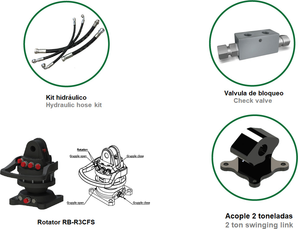 Polyp grab PLP 130/5 - Grijper voor Autolaadkraan: afbeelding 3 Polyp grab PLP 130/5 - Grijper voor Autolaadkraan: afbeelding 3