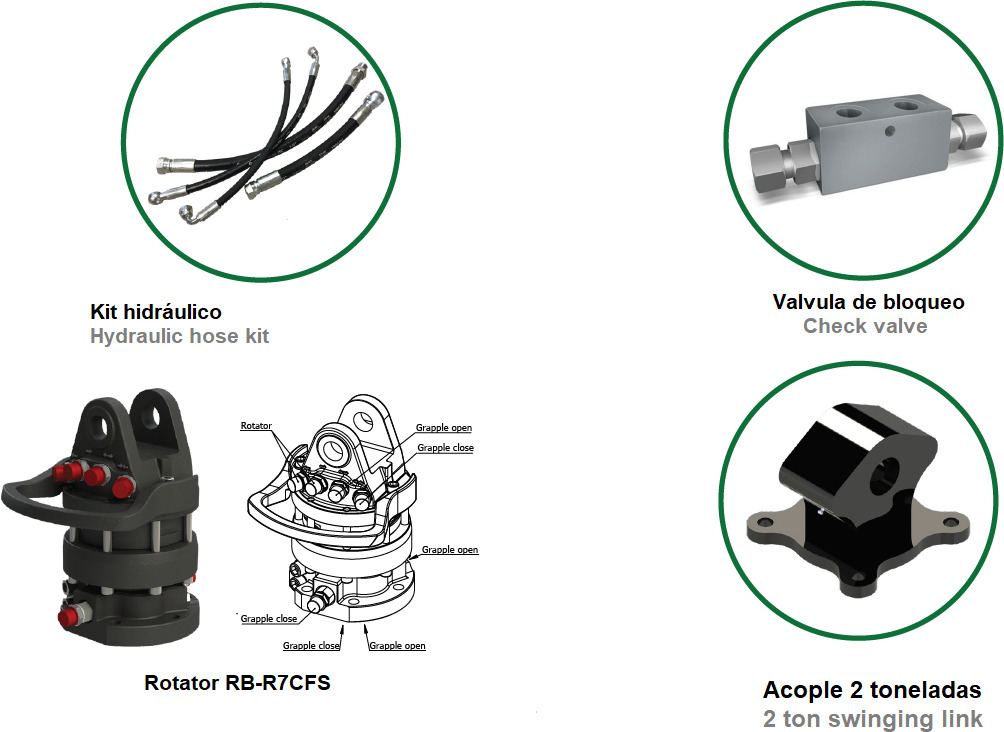 Polyp grab PLP 320/6 - Grijper voor Autolaadkraan: afbeelding 4 Polyp grab PLP 320/6 - Grijper voor Autolaadkraan: afbeelding 4