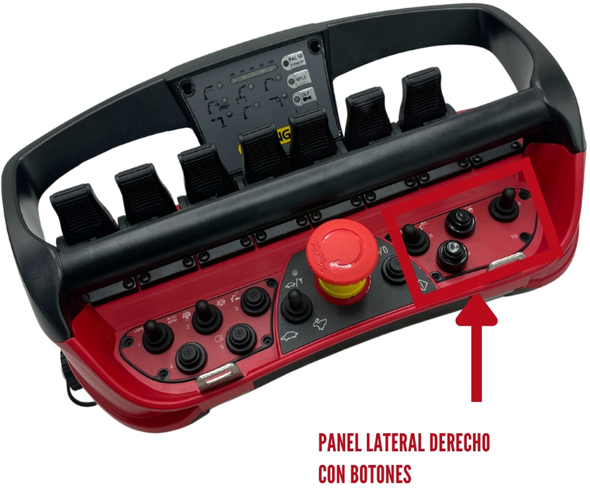 Right panel with button radio remote Scanreco RC400 - Elektrisch systeem voor Autolaadkraan: afbeelding 3 Right panel with button radio remote Scanreco RC400 - Elektrisch systeem voor Autolaadkraan: afbeelding 3