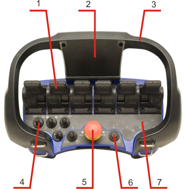 Switch with rubber protection Scanreco RC400 - Elektrisch systeem voor Autolaadkraan: afbeelding 2 Switch with rubber protection Scanreco RC400 - Elektrisch systeem voor Autolaadkraan: afbeelding 2