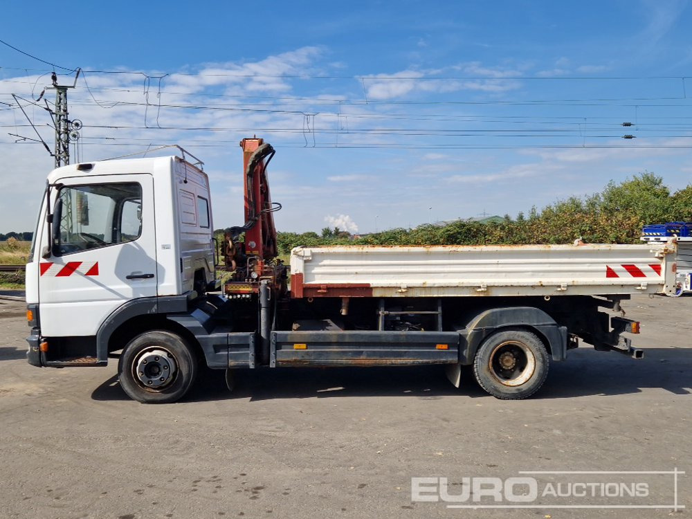 1999 Mercedes Atego - Vrachtwagen met open laadbak, Kraanwagen: afbeelding 2 1999 Mercedes Atego - Vrachtwagen met open laadbak, Kraanwagen: afbeelding 2