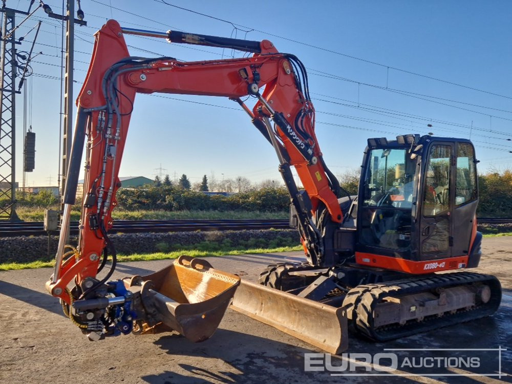 2016 Kubota KX080 - Minigraafmachine: afbeelding 1 2016 Kubota KX080 - Minigraafmachine: afbeelding 1