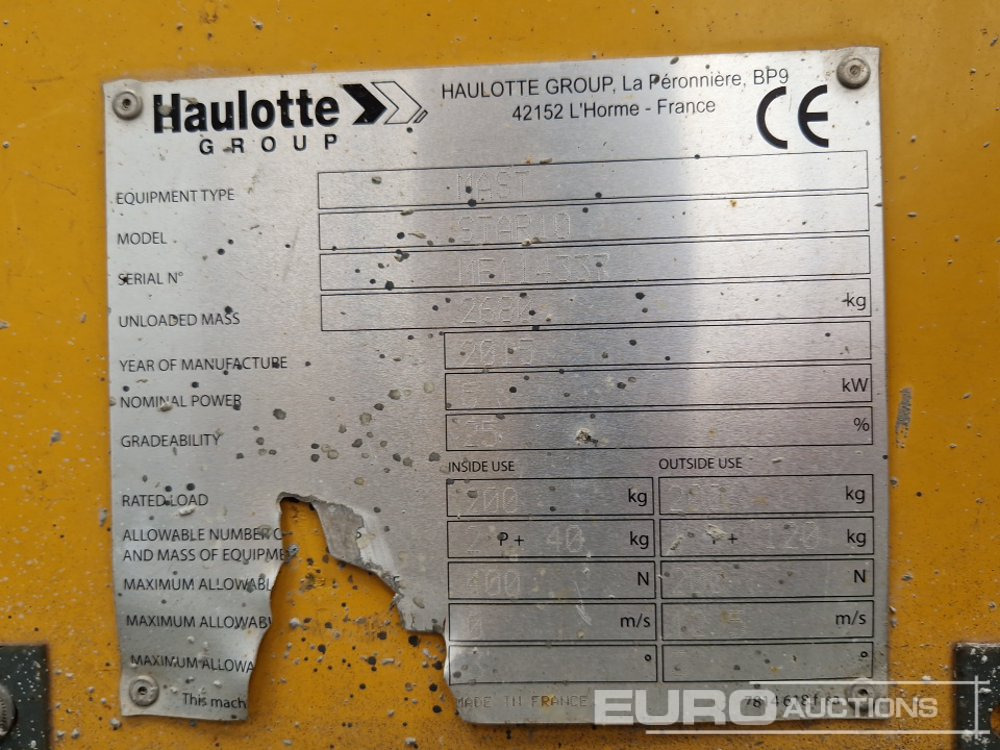 Hoogwerker Haulotte Star 10-1: afbeelding 23 Hoogwerker Haulotte Star 10-1: afbeelding 23