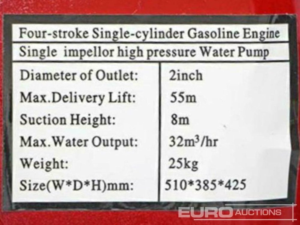 Water pomp Unused Ashita LBHP20: afbeelding 28