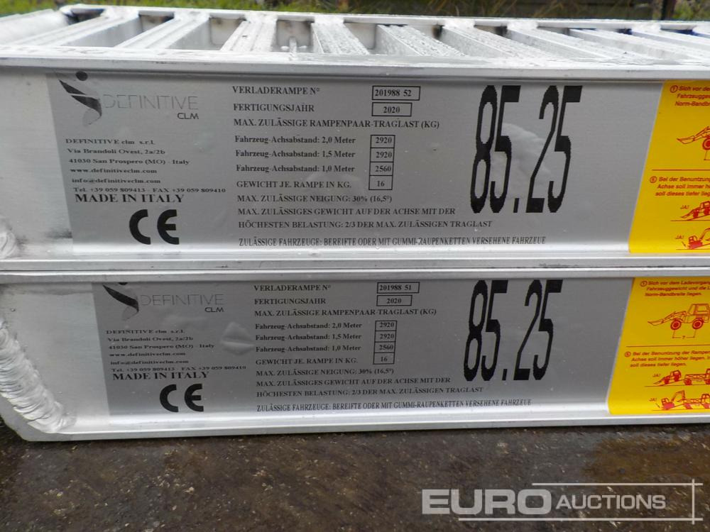 Unused CLM 85.25 Aluminium Loading Ramps (2 of) 2920kg Capacity, 2500mm Length - Laadbrug: afbeelding 5 Unused CLM 85.25 Aluminium Loading Ramps (2 of) 2920kg Capacity, 2500mm Length - Laadbrug: afbeelding 5