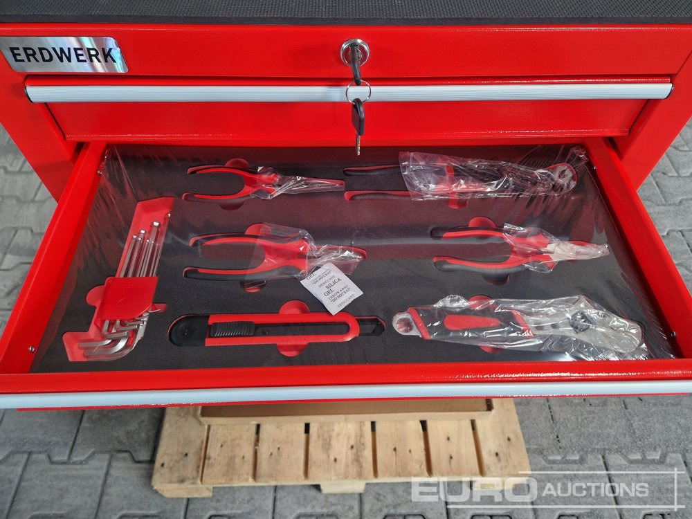 Bouwmaterieel Unused ERDWERK ER7 Tool Cabinet, 7 Drawers, including Tools: afbeelding 6
