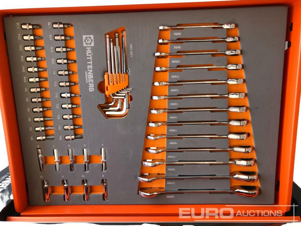 Unused Hüttenberg Tool Trolley, 6 Drawers with Tools - Werkplaats toebehoor: afbeelding 5 Unused Hüttenberg Tool Trolley, 6 Drawers with Tools - Werkplaats toebehoor: afbeelding 5