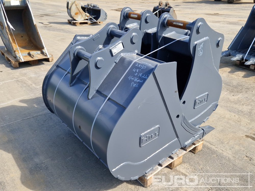 Unused Strickland 48" 24", 18" Digging Buckets, 65mm Pin to suit Hitachi ZX130 (3 of) - Bak: afbeelding 3 Unused Strickland 48" 24", 18" Digging Buckets, 65mm Pin to suit Hitachi ZX130 (3 of) - Bak: afbeelding 3