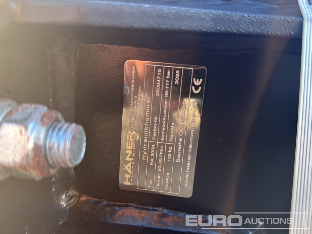 Unused 2025 Häner HX300A - Hydraulische hamer: afbeelding 5 Unused 2025 Häner HX300A - Hydraulische hamer: afbeelding 5