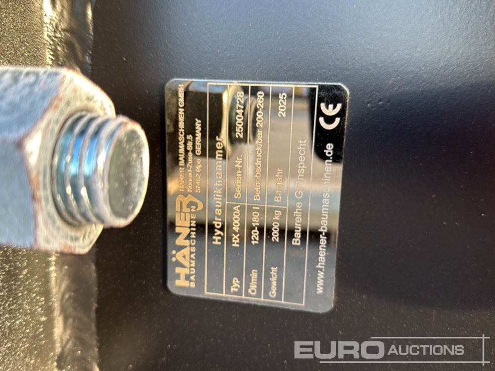 Unused 2025 Häner HX4000A - Hydraulische hamer: afbeelding 5 Unused 2025 Häner HX4000A - Hydraulische hamer: afbeelding 5