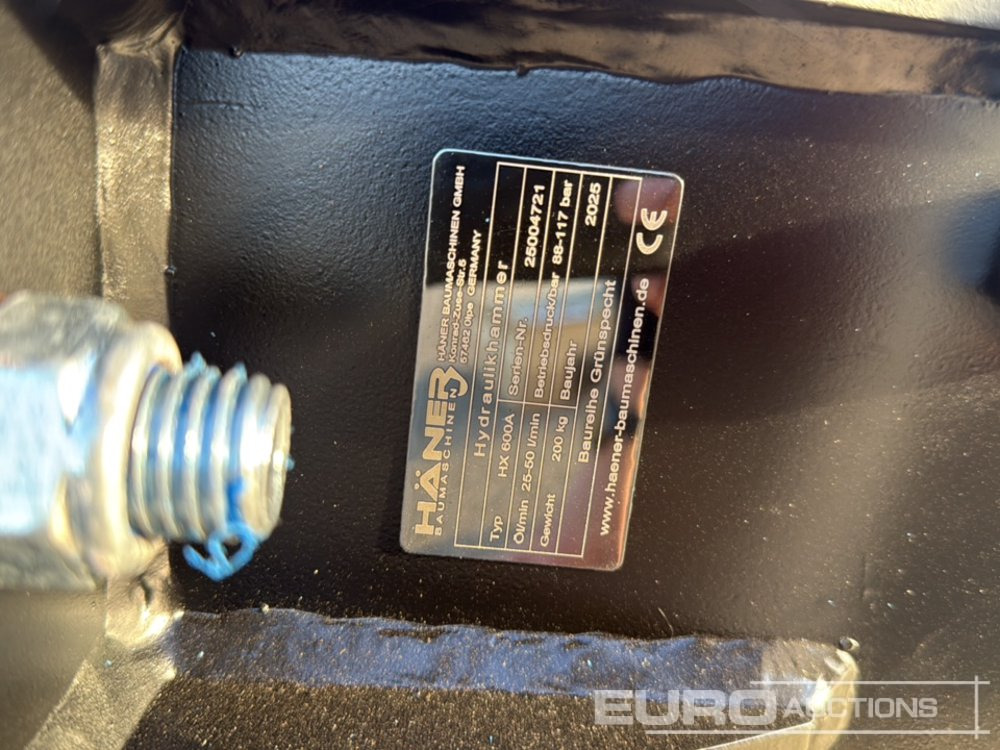 Unused 2025 Häner HX600A - Hydraulische hamer: afbeelding 5 Unused 2025 Häner HX600A - Hydraulische hamer: afbeelding 5