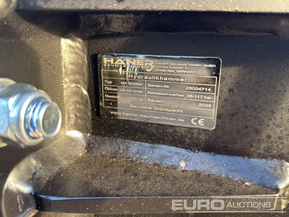 Unused 2025 Häner HX600SA - Hydraulische hamer: afbeelding 5 Unused 2025 Häner HX600SA - Hydraulische hamer: afbeelding 5