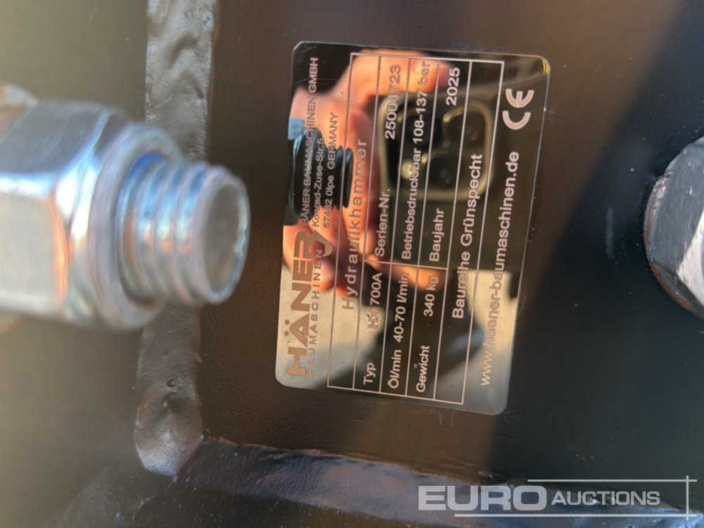 Unused 2025 Häner HX700A - Hydraulische hamer: afbeelding 5 Unused 2025 Häner HX700A - Hydraulische hamer: afbeelding 5