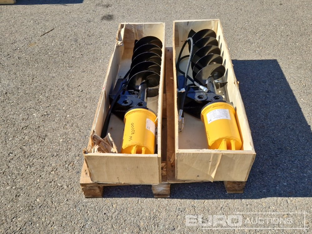 Unused KV200 Auger to suit Mini Excavator (2 of) / Ahoyador (2 of) - Grondboor voor Minigraafmachine: afbeelding 4 Unused KV200 Auger to suit Mini Excavator (2 of) / Ahoyador (2 of) - Grondboor voor Minigraafmachine: afbeelding 4