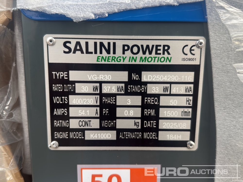 Industrie generator Unused Salini VG-R30: afbeelding 11 Industrie generator Unused Salini VG-R30: afbeelding 11