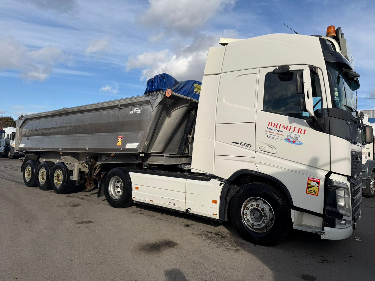 Ensemble tracteur + semi benne arrière DL-666-MB - Trekker, Kipper oplegger: afbeelding 3 Ensemble tracteur + semi benne arrière DL-666-MB - Trekker, Kipper oplegger: afbeelding 3