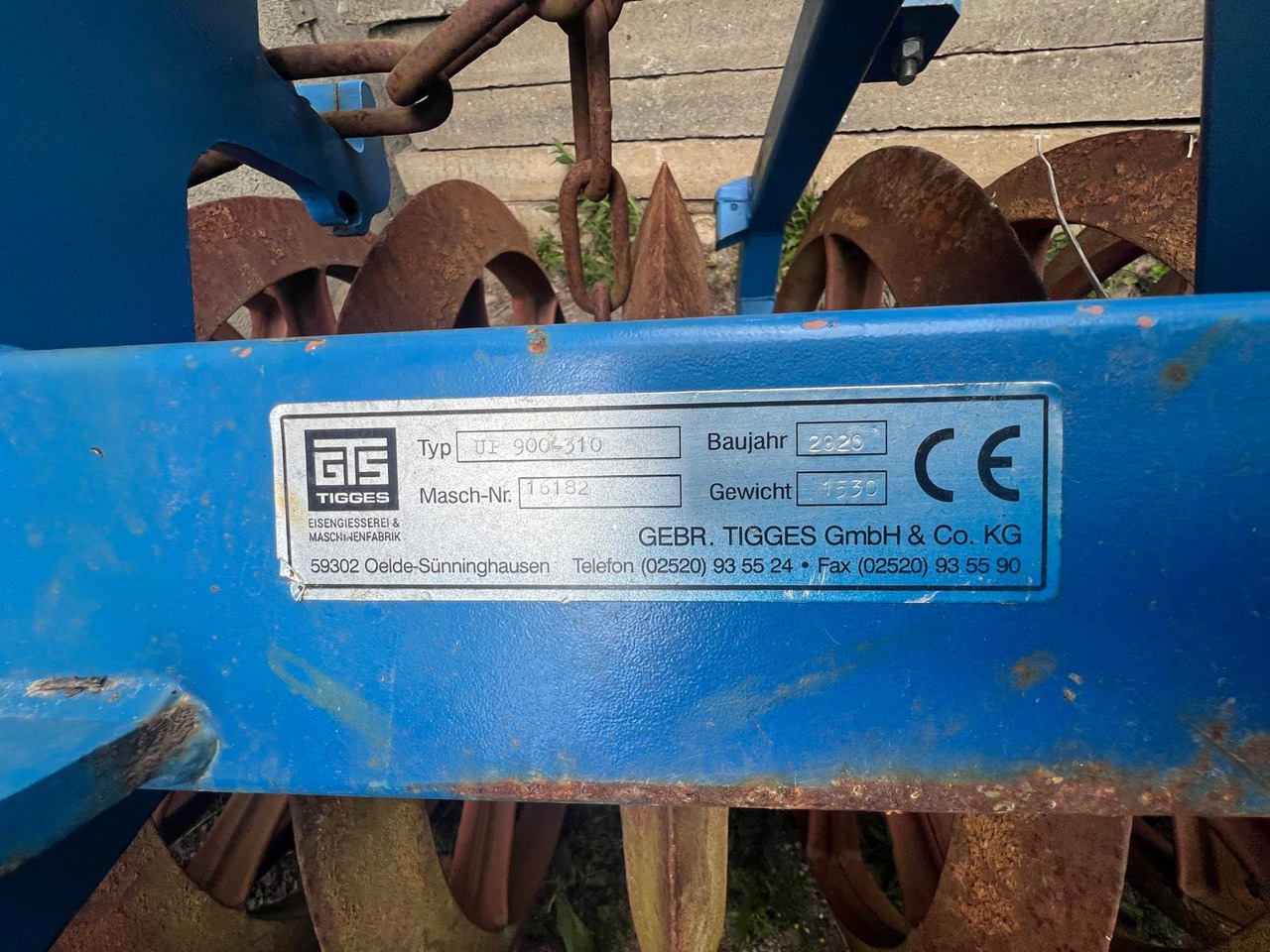 Tigges UP 900 - 310 - Landbouw wals: afbeelding 2 Tigges UP 900 - 310 - Landbouw wals: afbeelding 2