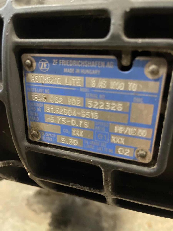 MAN GEARBOX 6AS1000TO // 81.32004-6516 - Versnellingsbak voor Vrachtwagen: afbeelding 3 MAN GEARBOX 6AS1000TO // 81.32004-6516 - Versnellingsbak voor Vrachtwagen: afbeelding 3