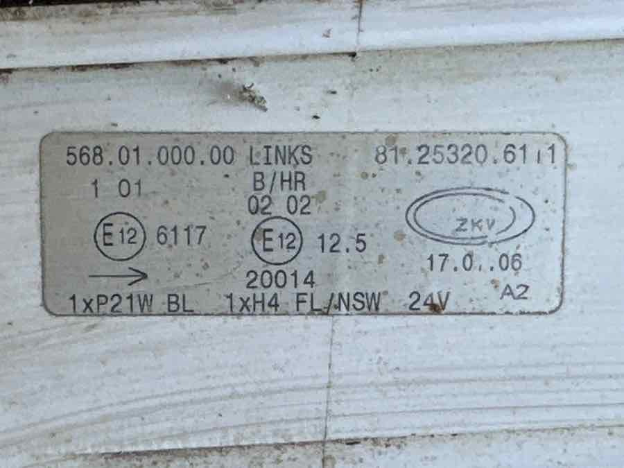 MAN LAMP 81.25320-6111 - Lichten/ Verlichting voor Vrachtwagen: afbeelding 3 MAN LAMP 81.25320-6111 - Lichten/ Verlichting voor Vrachtwagen: afbeelding 3