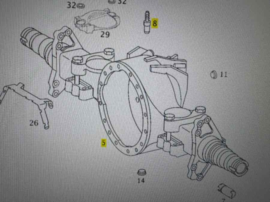 MERCEDES BUS TOURISMO REAR AXLE HO6 // 746218 - As en onderdelen voor Vrachtwagen: afbeelding 2 MERCEDES BUS TOURISMO REAR AXLE HO6 // 746218 - As en onderdelen voor Vrachtwagen: afbeelding 2