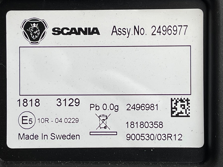 SCANIA INSTRUMENT CLUSTER 2994191 - Elektrisch systeem voor Vrachtwagen: afbeelding 2 SCANIA INSTRUMENT CLUSTER 2994191 - Elektrisch systeem voor Vrachtwagen: afbeelding 2