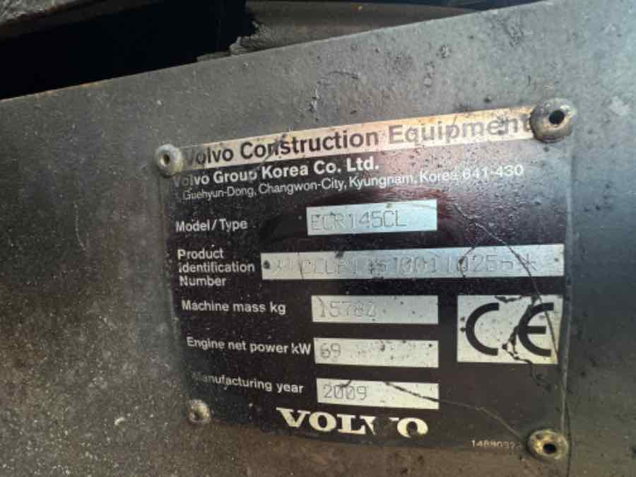 VOLVO CONSTRUCTION EXCAVATOR ECR145 ** FOR PARTS ** - Rupsgraafmachine: afbeelding 3 VOLVO CONSTRUCTION EXCAVATOR ECR145 ** FOR PARTS ** - Rupsgraafmachine: afbeelding 3