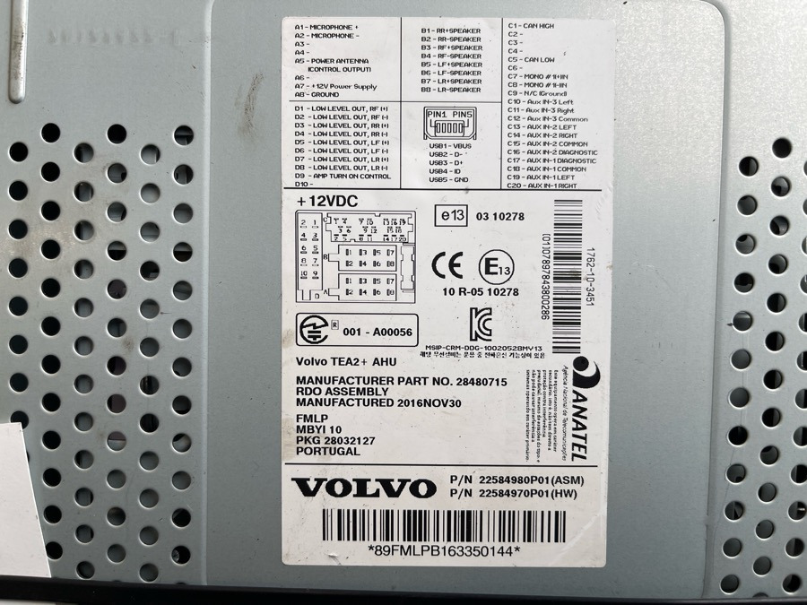 VOLVO FH4 RADIO 22192832 - Cabine en interieur voor Vrachtwagen: afbeelding 3 VOLVO FH4 RADIO 22192832 - Cabine en interieur voor Vrachtwagen: afbeelding 3