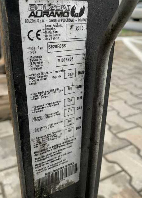 Bolzoni SF20R088 - Aanbouwdeel: afbeelding 4 Bolzoni SF20R088 - Aanbouwdeel: afbeelding 4