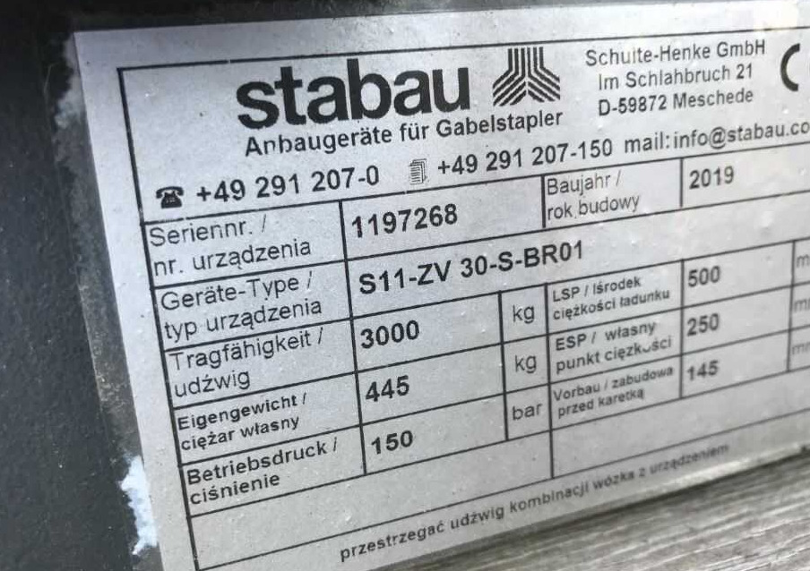 Stabau S11-ZV-30-S-BR01 - Aanbouwdeel: afbeelding 1 Stabau S11-ZV-30-S-BR01 - Aanbouwdeel: afbeelding 1