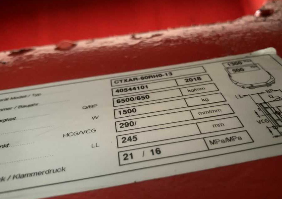 Auramo CTXAR-60RH0-13 - Klemme voor Heftruck: afbeelding 2 Auramo CTXAR-60RH0-13 - Klemme voor Heftruck: afbeelding 2