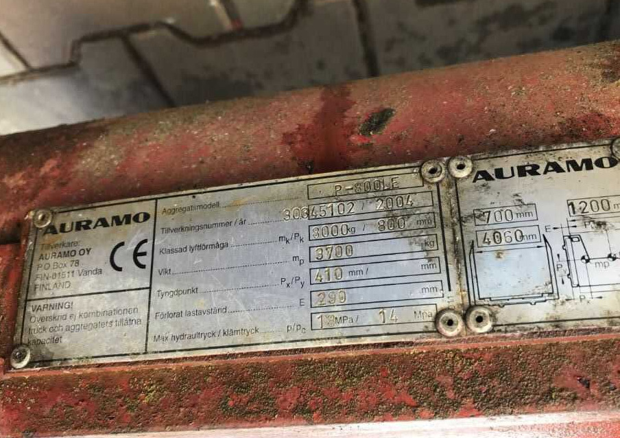 Auramo P-800LE - Klemme voor Heftruck: afbeelding 4 Auramo P-800LE - Klemme voor Heftruck: afbeelding 4