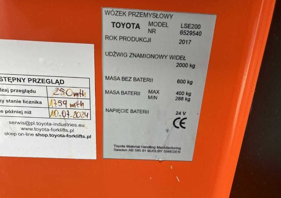 BT LSE200 - Palletwagen: afbeelding 4 BT LSE200 - Palletwagen: afbeelding 4