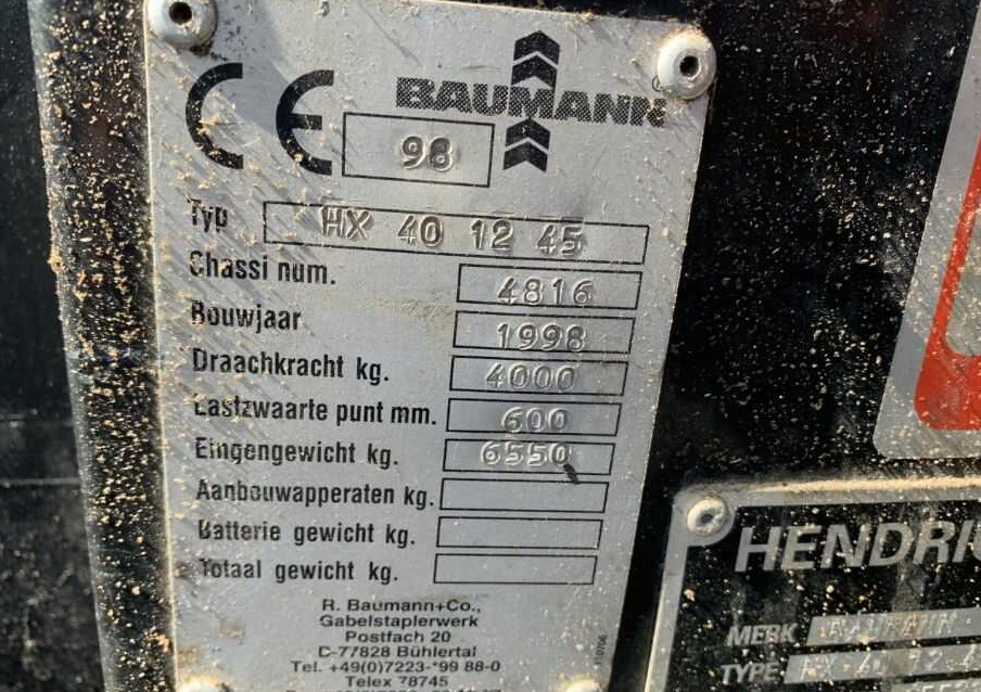 Baumann HX40/12/45 - Zijlader: afbeelding 4 Baumann HX40/12/45 - Zijlader: afbeelding 4
