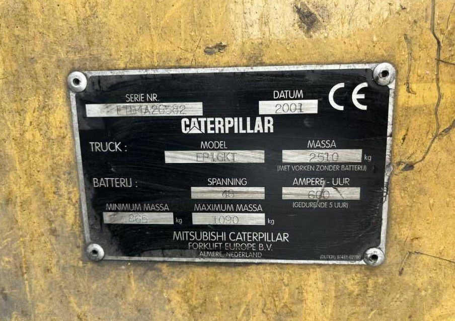 CAT Lift Trucks EP16KT - Elektrische heftruck: afbeelding 4 CAT Lift Trucks EP16KT - Elektrische heftruck: afbeelding 4